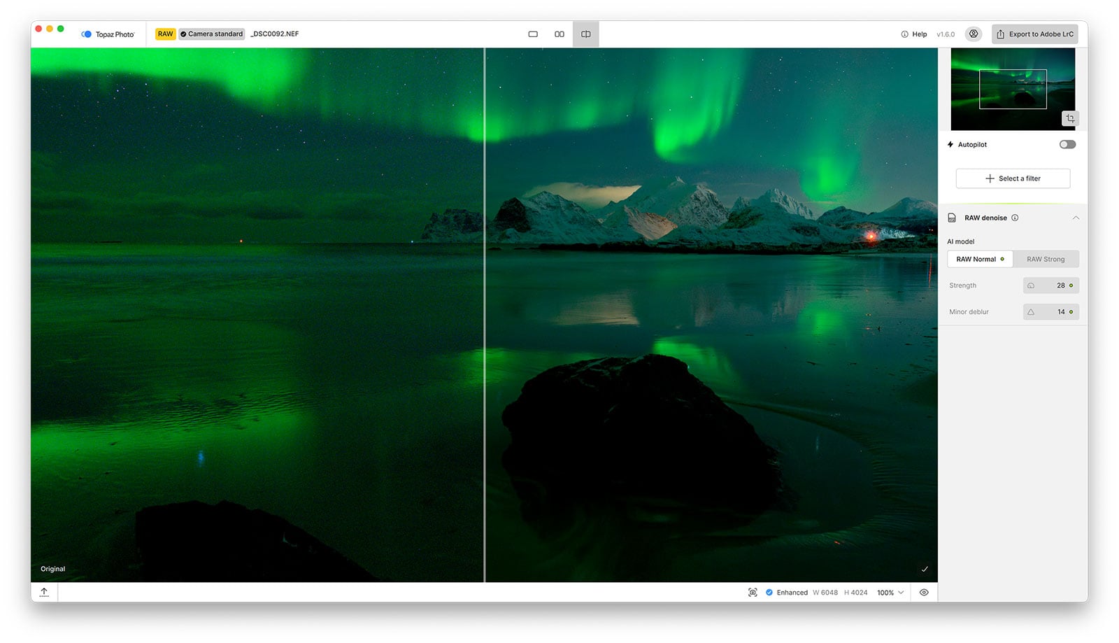 Noise Reduction in Topaz Photo