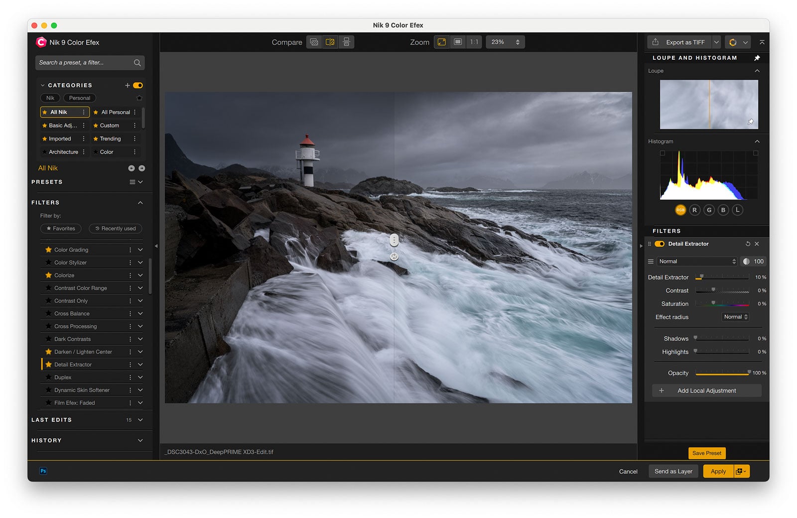 Nik 9 Color Efex Detail Extractor